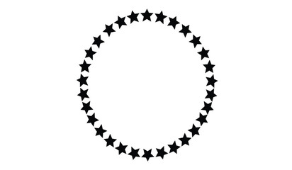 Stars in circle icon vector illustration graphic design round stars isolated on white background