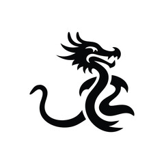 Year Of The Dragon Vector Chinese Style Zodiac Symbol Isolated.