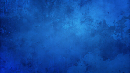 Fototapeta premium Grunge Blue Textured Background with Dark Abstract Stains and Scratches