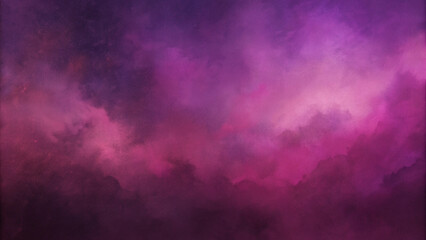 Obraz premium Vibrant Purple and Pink Watercolor Cloud Texture for Abstract Backgrounds