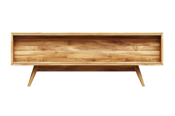 Mid-Century Modern Wooden TV Stand