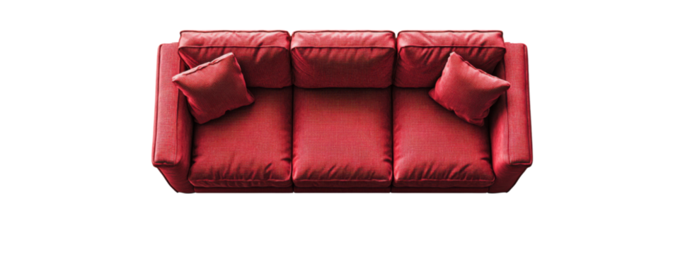 Stunning Red Sofa Design for Modern Living Room