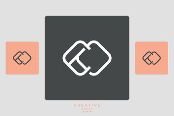 CP, PC, C, P, Abstract Letters Logo Monogram	
