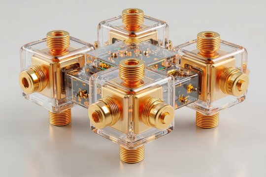 Algorithm precision represented through quantum circuits and advanced computing ideal for high-tech content
