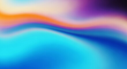 Vibrant Abstract Gradient Background with Smooth Waves