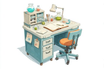 Lab bench with experiment notes and research documentation representing scientific discovery
