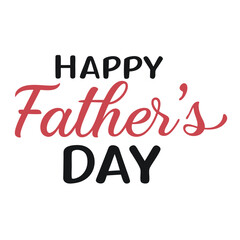 Happy Fathers Day vector text banner illustration. Happy Fathers Day typography vector logo. Happy Fathers Day  design, background graphic. cards, social media and poster designs.