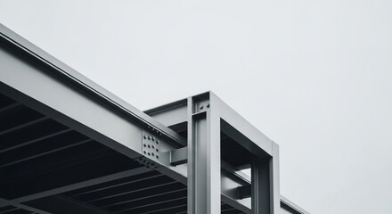 Abstract steel structure architecture 