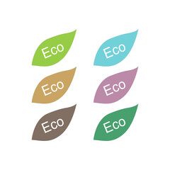 NATURAL ECO PRODUCT BADGES COLLECTION VECTOR