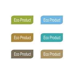 NATURAL ECO PRODUCT BADGES COLLECTION VECTOR