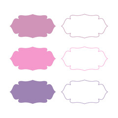 Wedding Stylish Romance Ornamental Tags Collection
