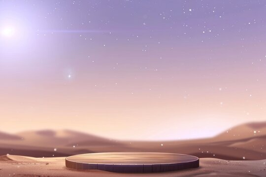 Fototapeta Mars background horizon nature night.