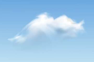 Set of transparent different clouds. Vector illustration EPS 10