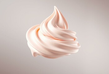 Swirl of soft-serve frozen yogurt