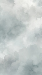 Soft Gray Cloud Watercolor Texture Background for Design Projects