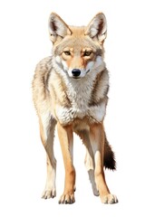 Obraz premium Coyote cartoon style coyote wildlife mammal.
