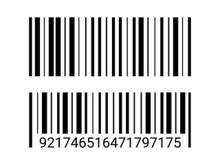 Barcode Icon Set On White Background. Technology and Retail Scanning Symbols. Vector Illustration