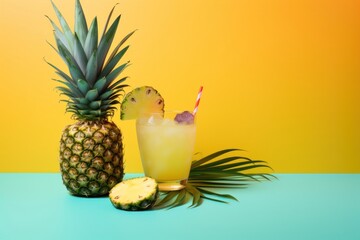 Pineapple cocktail fruit plant.