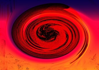 Abstraktes dynamisches futuristisches digitales Kunstwerk ohne Mithilfe von "KI " am PC selbst erstellt	