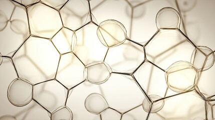 Abstract Molecular Structure Illustration