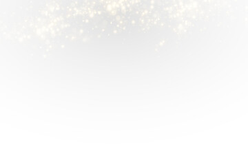 Christmas Golden Dust and Glowing Confetti PNG – Sparkle Bokeh Overlay, Light Shine Texture for Holiday Designs, Festive Background Vector for Greeting Cards and Invitations