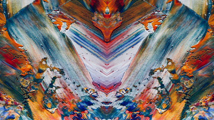 Abstract art background . Hand painting artwork on canvas .