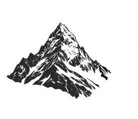Mountain silhouette icon vector set for logo. Mountain silhouette vector icon illustration. Rocky peaks. Mountains ranges. Black and white mountain icon.