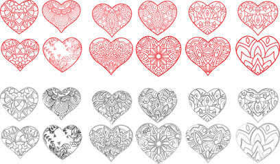 heart love romance passion amour red vector illustration
