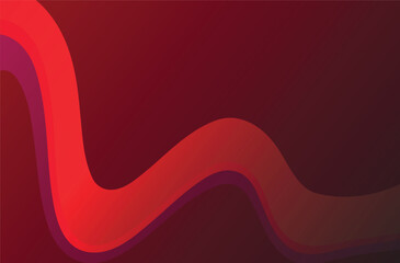 Abstract red geometric background. Dynamic shapes composition. Vector illustration