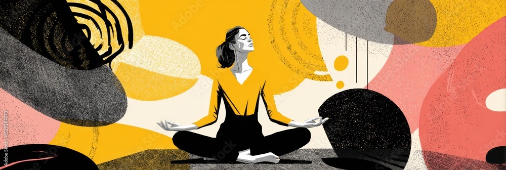Aufkleber Guide on Practicing Presence in Daily Life Without the Need to Fix Everything Around You