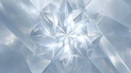 Abstract Geometric Crystal Pattern Design