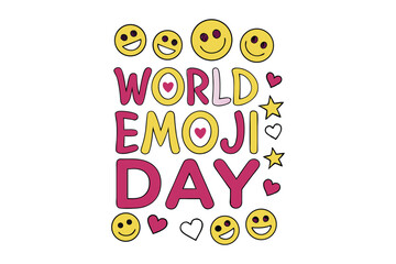 World Smile Day T Shirt, Banner, poster template