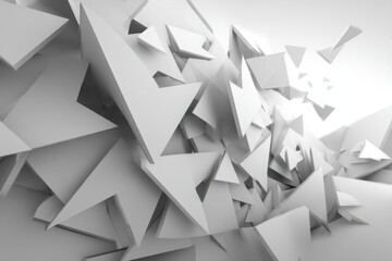 Abstract Geometric Shapes Composition