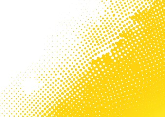 Abstract Yellow And White Halftone Gradient Background
