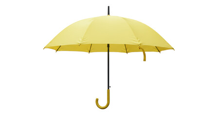 Isolated Yellow Umbrella