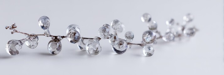 Elegant Crystal Branch Ornament