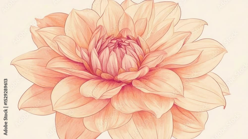 Poster a single pink flower sits on a clean white background, perfect for use in branding or design project