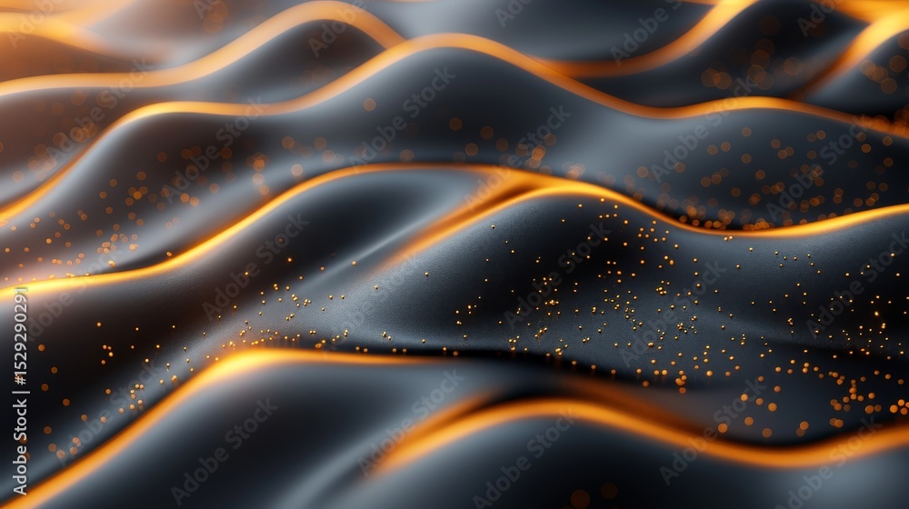 Aufkleber a mesmerizing display of flowing waves encapsulates the beauty of abstract art, showcasing luxurious