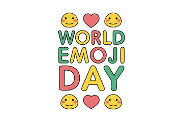 World Smile Day T Shirt, Banner, poster template