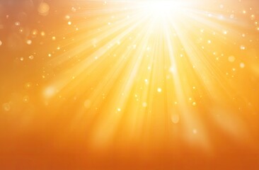Golden Sunlight Rays  Orange Background