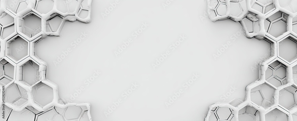 Fototapete abstract geometric hexagon pattern background