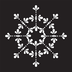 Simple floral and flowers mandala art, mandala design art for holiday decoration, perfect decorative design elements