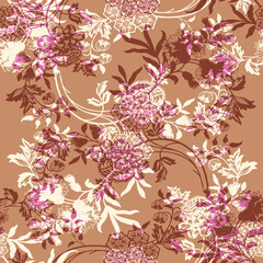 multi colored decorated hand drawn rendered traced embraided ornamental all over base background. repeat pattern geometrical texture border ethnic tribal creative design