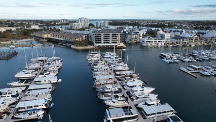 Mandurah, Australia – May 31, 2025: The Coastal Marina Town of Mandurah