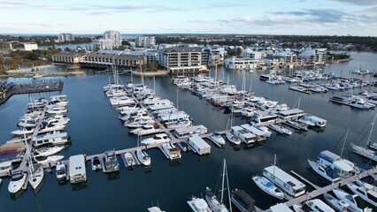 Mandurah, Australia &ndash; May 31, 2025: The Coastal Marina Town of Mandurah