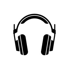 Headphone icon. Earphones sign or logo. Music, DJ symbol. Vector illustration.