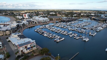 Mandurah, Australia – May 31, 2025: The Coastal Marina Town of Mandurah