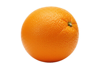 Fresh orange fruit on a clean white background, showcasing its vibrant color and texture (1)