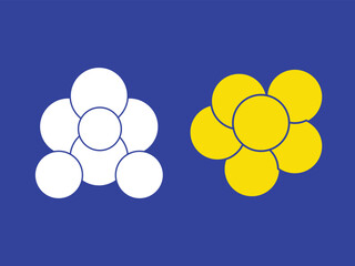 Photo collage, round photo frame, family photo collage