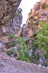 Ruta del Cares, Cares Trail Trekking Path, Picos de Europa National Park, Biosphere Reserve, Cantabrian Mountains, Castile and León-Asturias, Spain, Europe